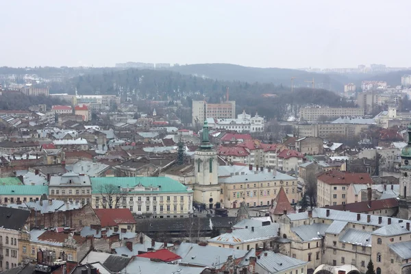 Los techos de Lviv, Ucrania — Foto de Stock