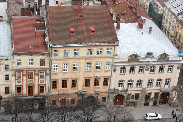 Takåsarna i lviv, Ukraina — Stockfoto