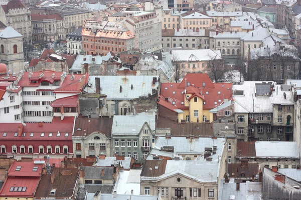 Los techos de Lviv, Ucrania — Foto de Stock