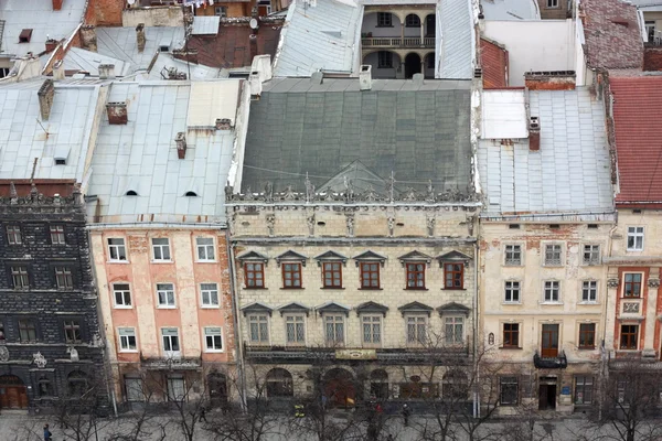 De daken van lviv, Oekraïne — Stockfoto