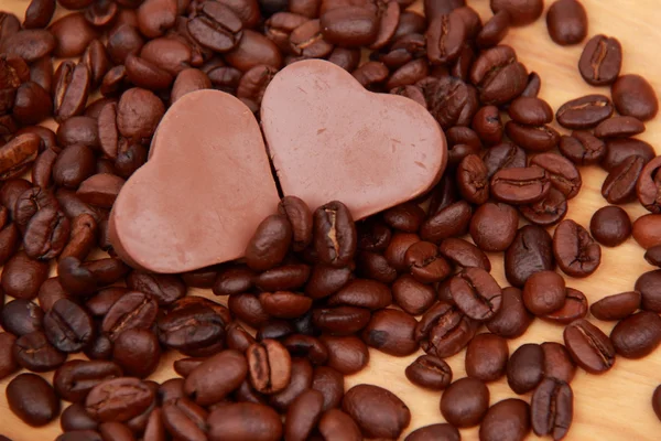 Dulces en forma de corazón de chocolate — Foto de Stock