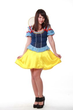 Kız bir Pamuk Prenses kostüm