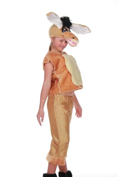 Child in a ridiculous fancy dress — Stock Photo, Image