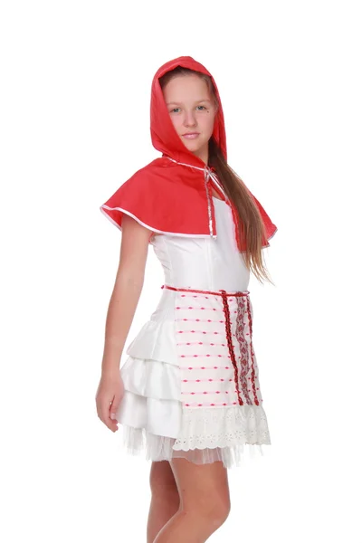 Young girl in a fancy dress — Stock Photo, Image