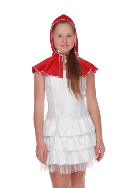 Молодая девушка в маскарадном платье — стоковое фото