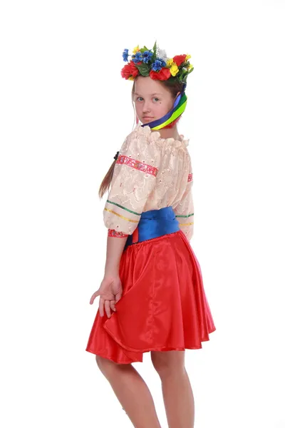 Menina em traje tradicional ucraniano — Fotografia de Stock