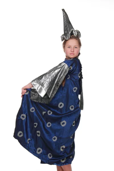 Mooi meisje in een fancy dress — Stockfoto