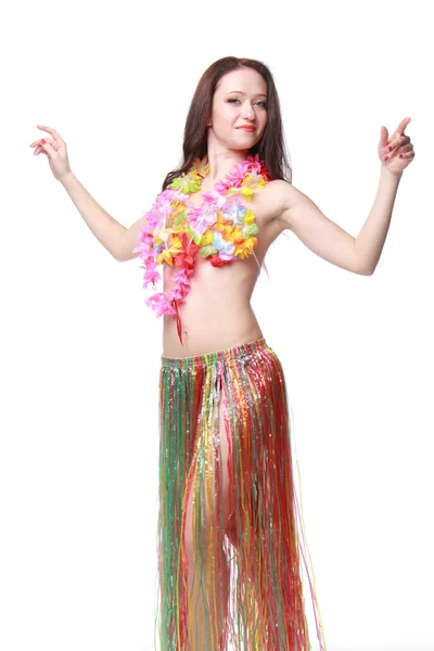 Attractive young woman in a dress for the fancy ball — Stock Photo, Image