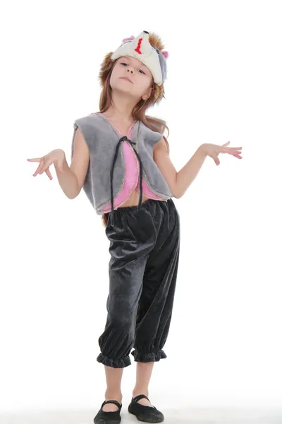 カーニバル衣装で魅力的な少女 — ストック写真