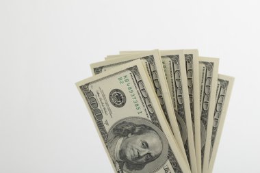 beyaz zemin üzerine ABD Doları