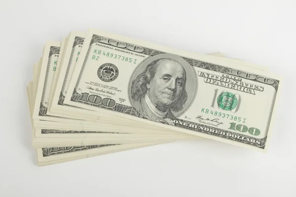 Pack of one hundred dollars — Stock Photo, Image