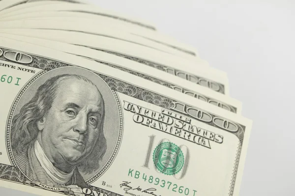 USA dollars on white background — Stock Photo, Image