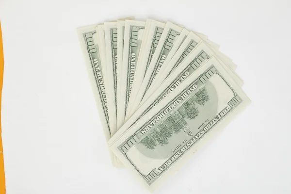 USA dollars on white background — Stock Photo, Image