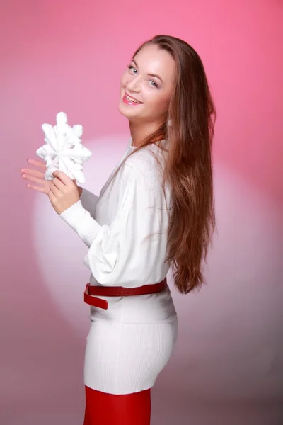 Schöne junge Frau — Stockfoto