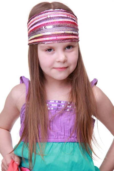 Portret van een schattig klein meisje — Stockfoto