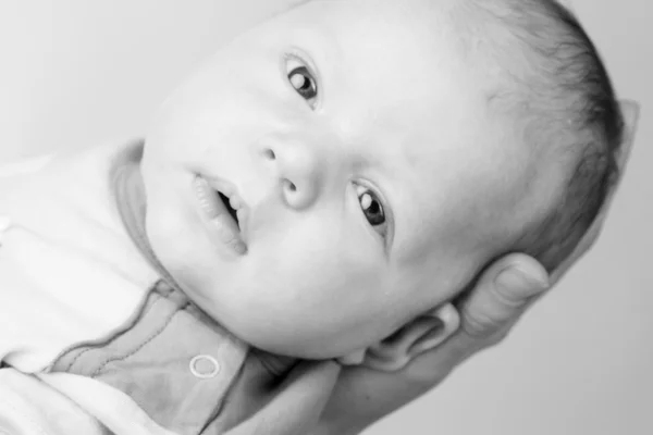 Close up portrait of lovely infant baby boy — Stock Photo, Image