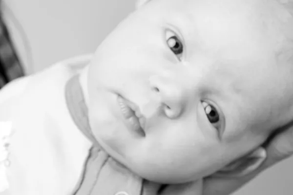 Close up portrait of lovely infant baby boy — Stock Photo, Image