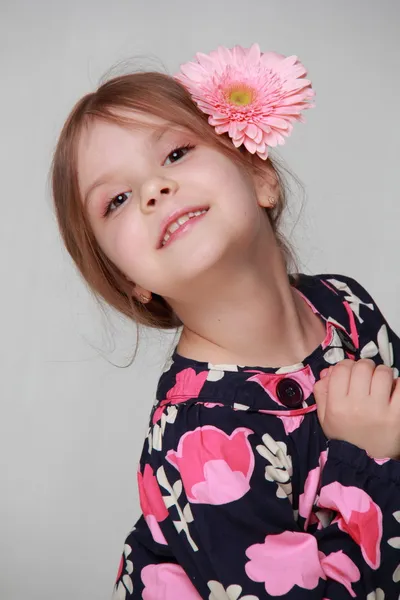 Portrait of emotional little girl — Stock Photo, Image