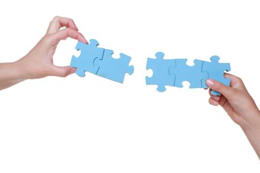 Appart anne ve kızı elinde bulmaca