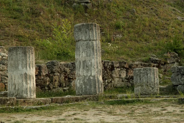 Archaeological excavations and the ruins of the ancient city — Stock Photo, Image