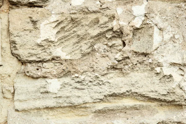 Vecchio muro di pietra crolla — Foto Stock