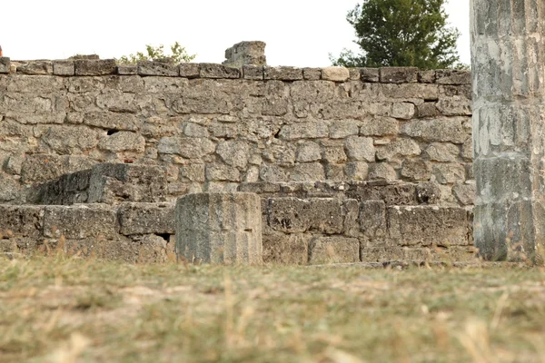 古代都市 pantikapaion ケルチ現代都市の遺跡 — ストック写真