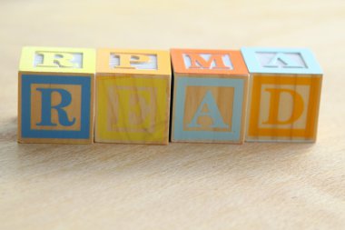 ABC blok. ahşap alfabe blokları