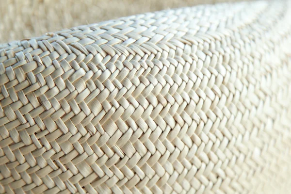 Texture di cappelli di paglia. Struttura di paglia da vicino — Foto Stock