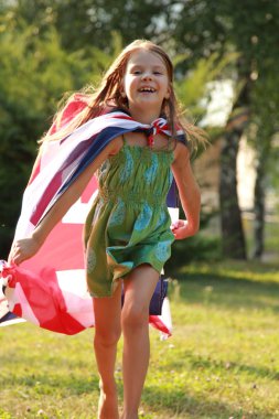 Beyaz sevimli küçük kız