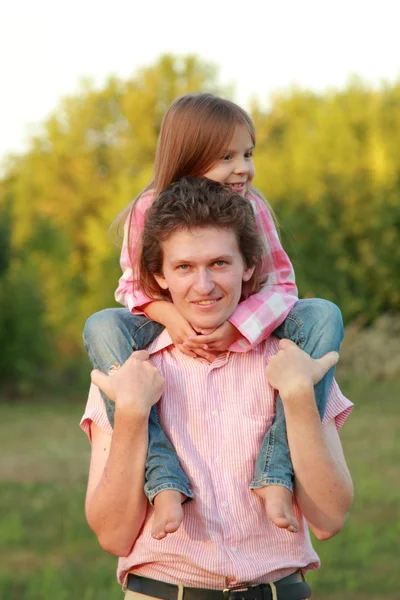Ojciec i jego córka — Zdjęcie stockowe
