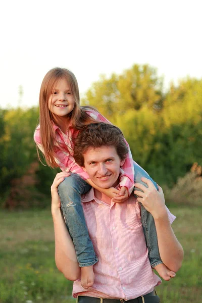 Vader en zijn dochter — Stockfoto