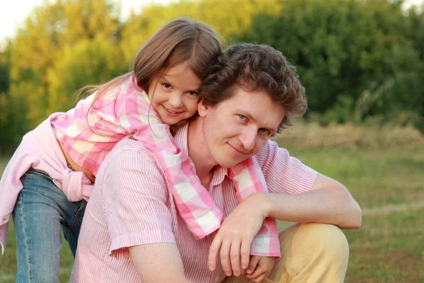 Otec a jeho dcera — Stock fotografie