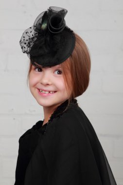 görüntü retro giysiler içinde küçük modeli