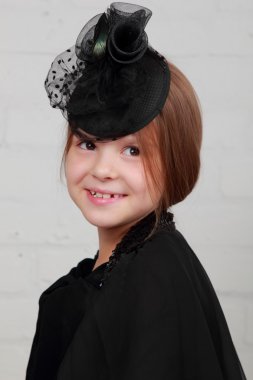 görüntü retro giysiler içinde küçük modeli