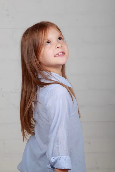 Portrait of a beautiful little girl — Stock Photo, Image