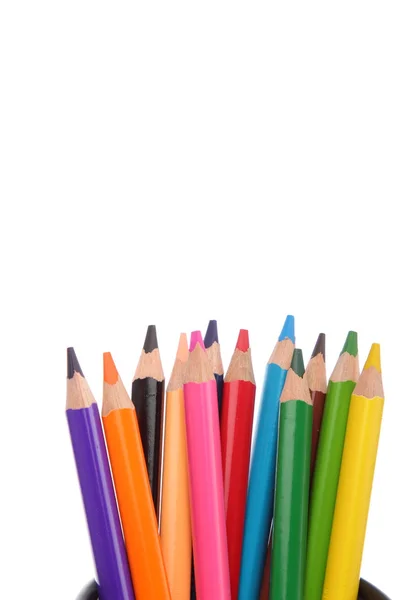 Multi-färgade pennor — Stockfoto