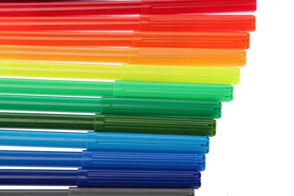 Penne in feltro multicolore — Foto Stock