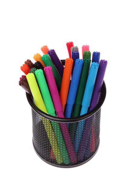 Penne in feltro multicolore — Foto Stock