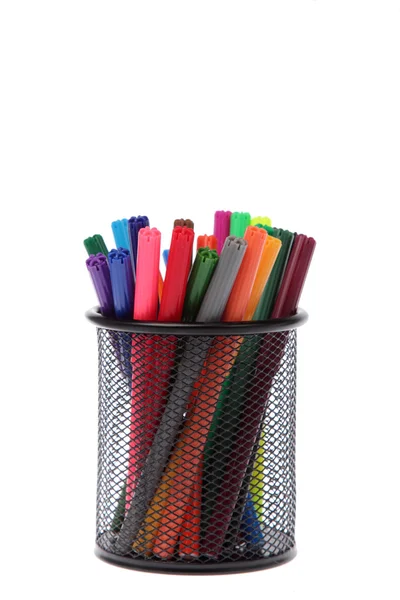 Multicolor fiberpennor — Stockfoto