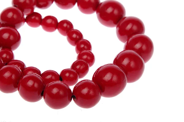 Red beads — Stock Photo, Image