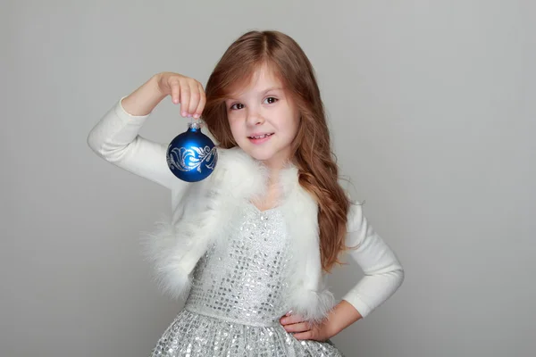 Anak dengan dekorasi Natal — Stok Foto