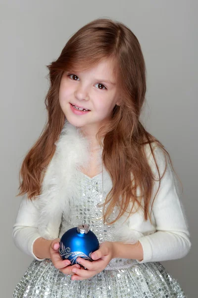 Child with Christmas decorations — Stock Photo, Image