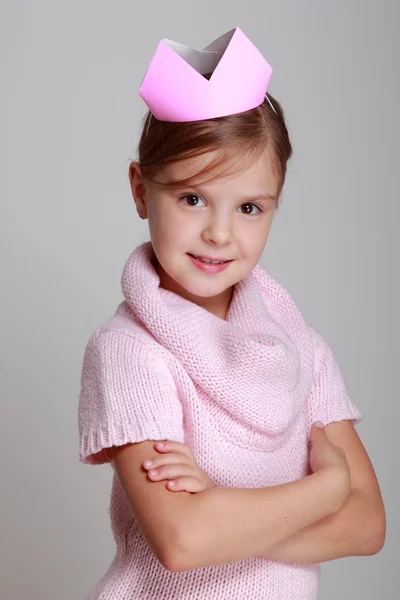 Lilla tjej prinsessan — Stockfoto