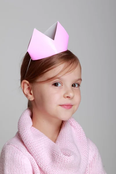 Girl in a crown Royalty Free Stock Images