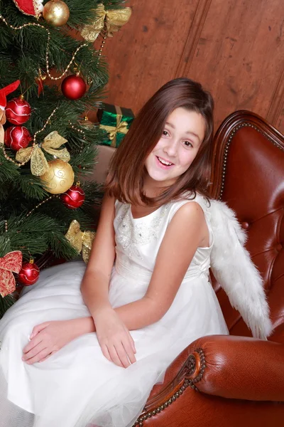 Little girl as an angel — Stock Photo, Image