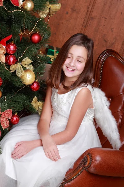 Little girl as an angel — Stock Photo, Image