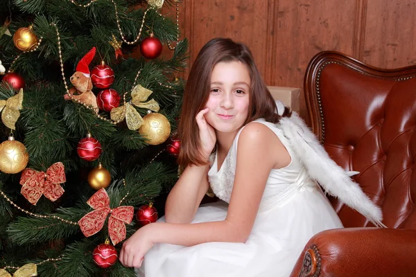 Little girl as an angel Royalty Free Stock Photos