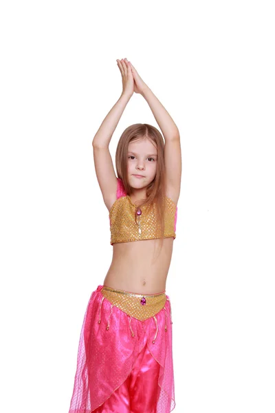 Young belly dancing girl — Stock Photo, Image