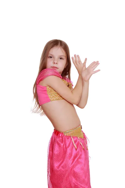 Young belly dancing girl — Stock Photo, Image