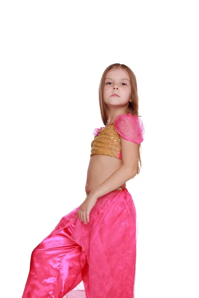 Young belly dancing girl — Stock Photo, Image
